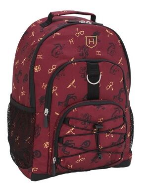 Pottery Barn Teen Harry Potter Gear-Up Tossed Hogwarts Backpack Maroon Polyester